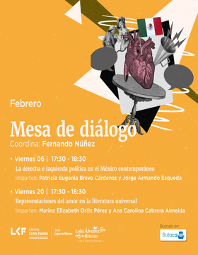 Cartel de Mesa de diálogo: Representaciones del amor en la literatura universal