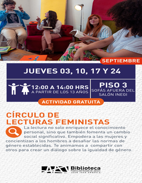 Cartel de Círculo de lecturas feministas