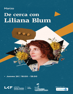 Cartel De cerca con Liliana Blum