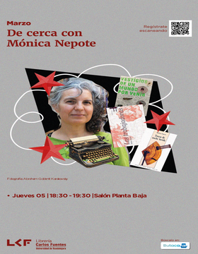 Cartel De cerca con Mónica Nepote