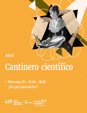 Cartel de Cantinero científico: ¿Por qué y para qué leer?