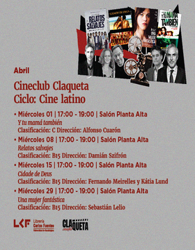 Cartel de Cineclub Claqueta.  Ciclo: Cine latino: Cidade de Deus