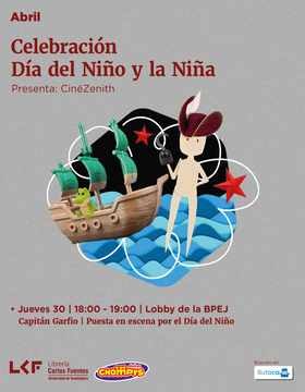 Cartel de Capitán Garfio | Puesta en escena por el Día del Niño