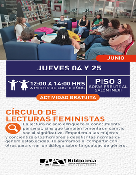 Cartel de Círculo de lecturas feministas