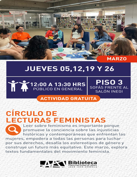 cartel de Círculo de lecturas feministas