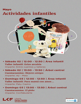 cartel de Taller infantil: Erizo arcoíris
