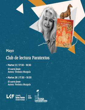 Cartel del Club de lectura “Paratextos”: El cuarto jinete 