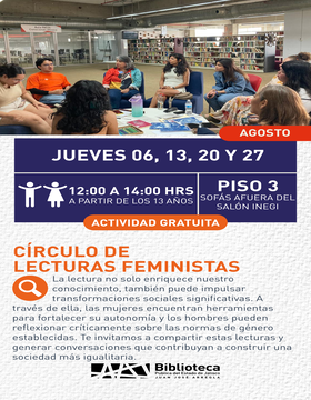 Cartel de Círculo de lecturas feminista
