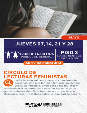Cartel de Círculo de lecturas feministas