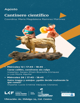Cartel de Cantinero científico: Carne calibre, carnívoros sin culpa