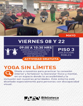 Cartel de Yoga sin límites