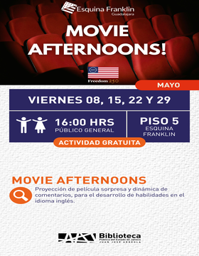 cartel de Movie afternoons