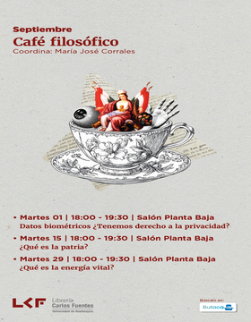 Cartel de Café filosófico: ¿Qué es la energía vital?