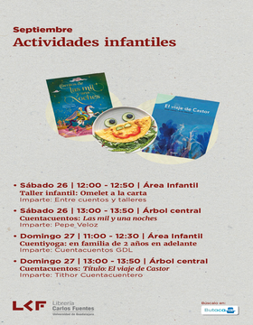 Cartel de Cuentacuentos: El viaje de Castor