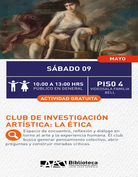 Cartel de Club de investigación artística: La ética
