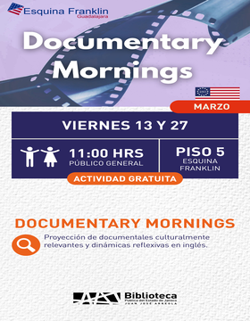 cartel de Documentary Mornings