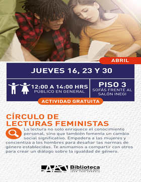 Cartel de Círculo de lecturas feministas