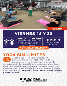 Cartel de Yoga sin límites