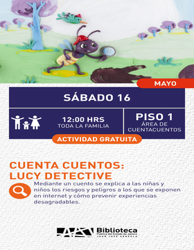 Cartel de Cuenta cuentos: Lucy Detective