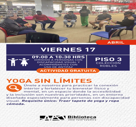 Cartel de Yoga sin límites