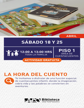 Cartel de La hora del cuento