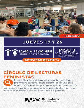 Cartel de Círculo de lecturas feministas