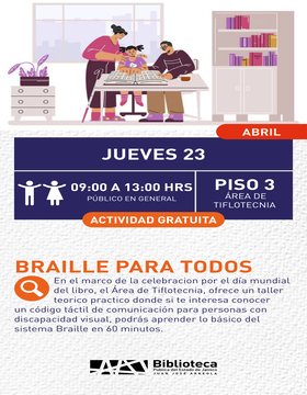 Cartel de Braille para todos