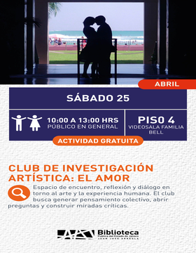 Cartel de Club de investigación artística: El amor