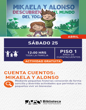 Cartel de Cuenta cuentos: Mikaela y Alonso