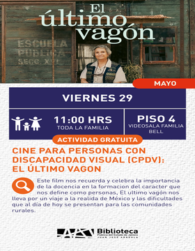 Cartel de Cine para personas con discapacidad visual (CPDV): El último vagón