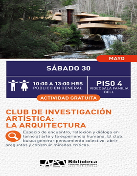 Cartel de Club de investigación artística: La arquitectura