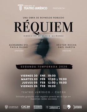 Cartel de Obra de teatro: Réquiem