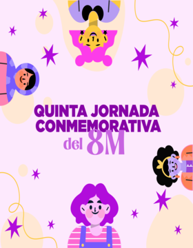 Cartel de Quinta jornada conmemorativa del 8M en el CUCEA