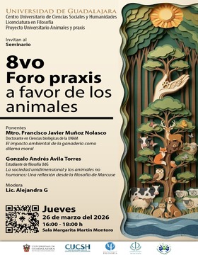 Cartel de Seminario: 8vo Foro praxis a favor de los animales