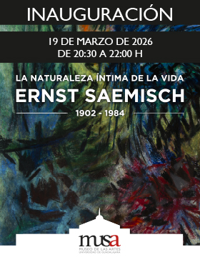 Cartel de Inauguración de la exposición: La naturaleza íntima de la vida. Ernst Saemisch (1902–1984)