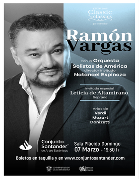 cartel de Gala de ópera con Ramón Vargas