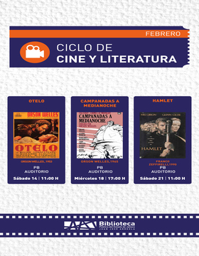 Cartel del Ciclo de Cine y Literatura: Otelo