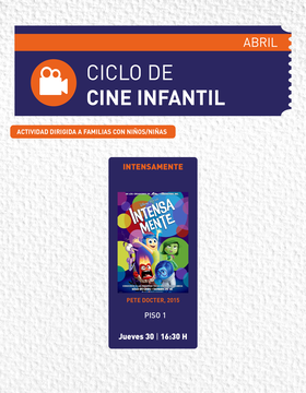 Cartel de Ciclo de Cine Infantil: Intensamente