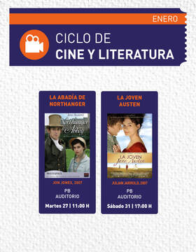 Cartel del Ciclo de Cine y Literatura: La joven Austen