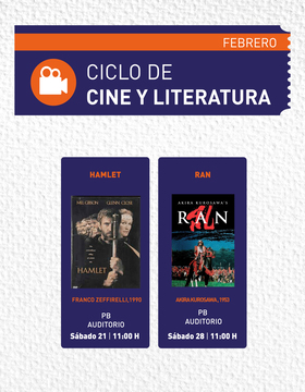 Cartel de Ciclo de Cine y Literatura: Hamlet