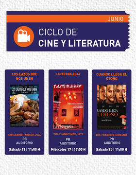 Cartel de Cuando llega el otoño. Ciclo de Cine y Literatura