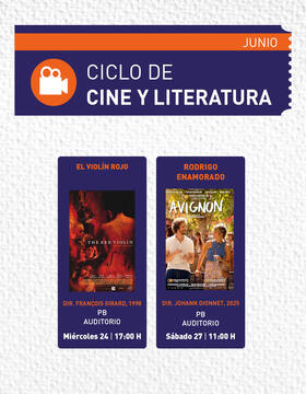 Cartel de Ciclo de Cine y Literatura: Rodrigo enamorado