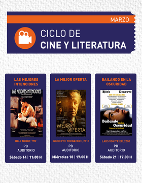 Cartel de Ciclo de Cine y Literatura: Las mejores intenciones