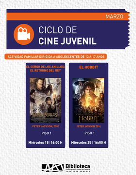 Cartel de Ciclo de Cine Juvenil: El hobbit: Un viaje inesperado