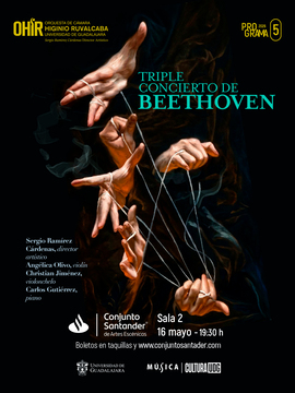 Cartel OHIR Programa 5 | Ciclo de piano - Triple concierto de Beethoven