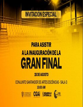 Cartel de Inauguración de la gran final de esports