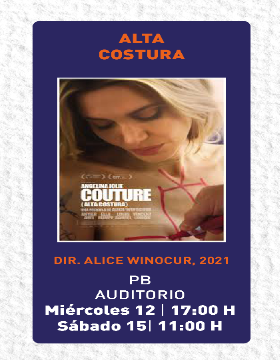 Cartel de Ciclo de Cine y Literatura: Alta costura