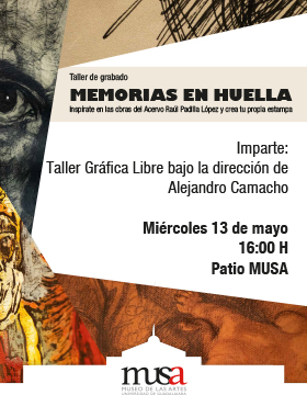 Cartel de Taller de grabado: Memorias en huella