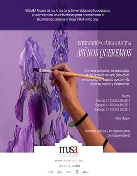 Cartel de Intervención gráfica colectiva: Así nos queremos