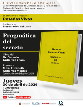 Cartel de Presentación del libro: Pragmática del secreto